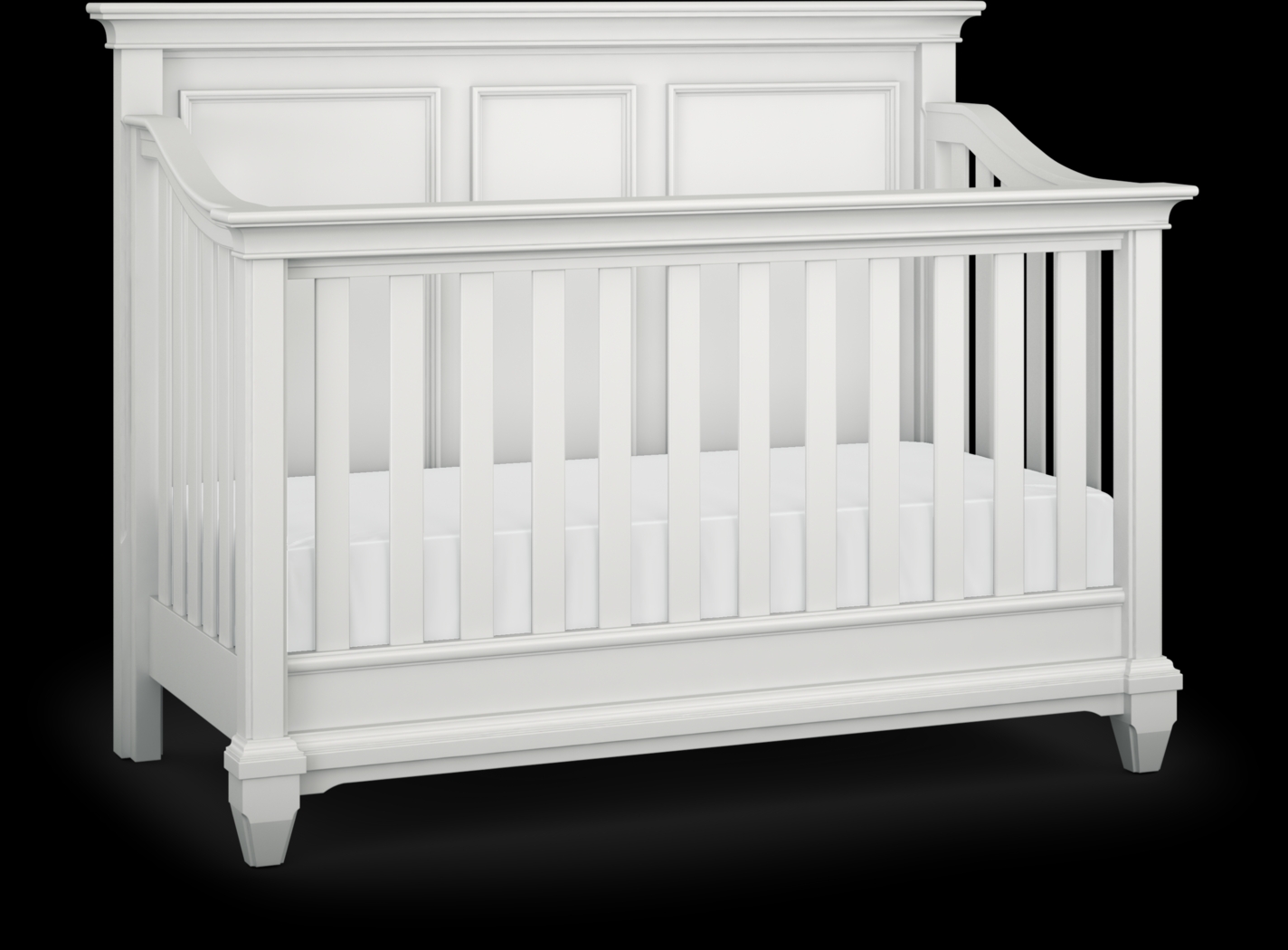 Hilton Head White 3 Pc Crib with Toddler and Full Conversion Rails - Thumbnail - Image 1