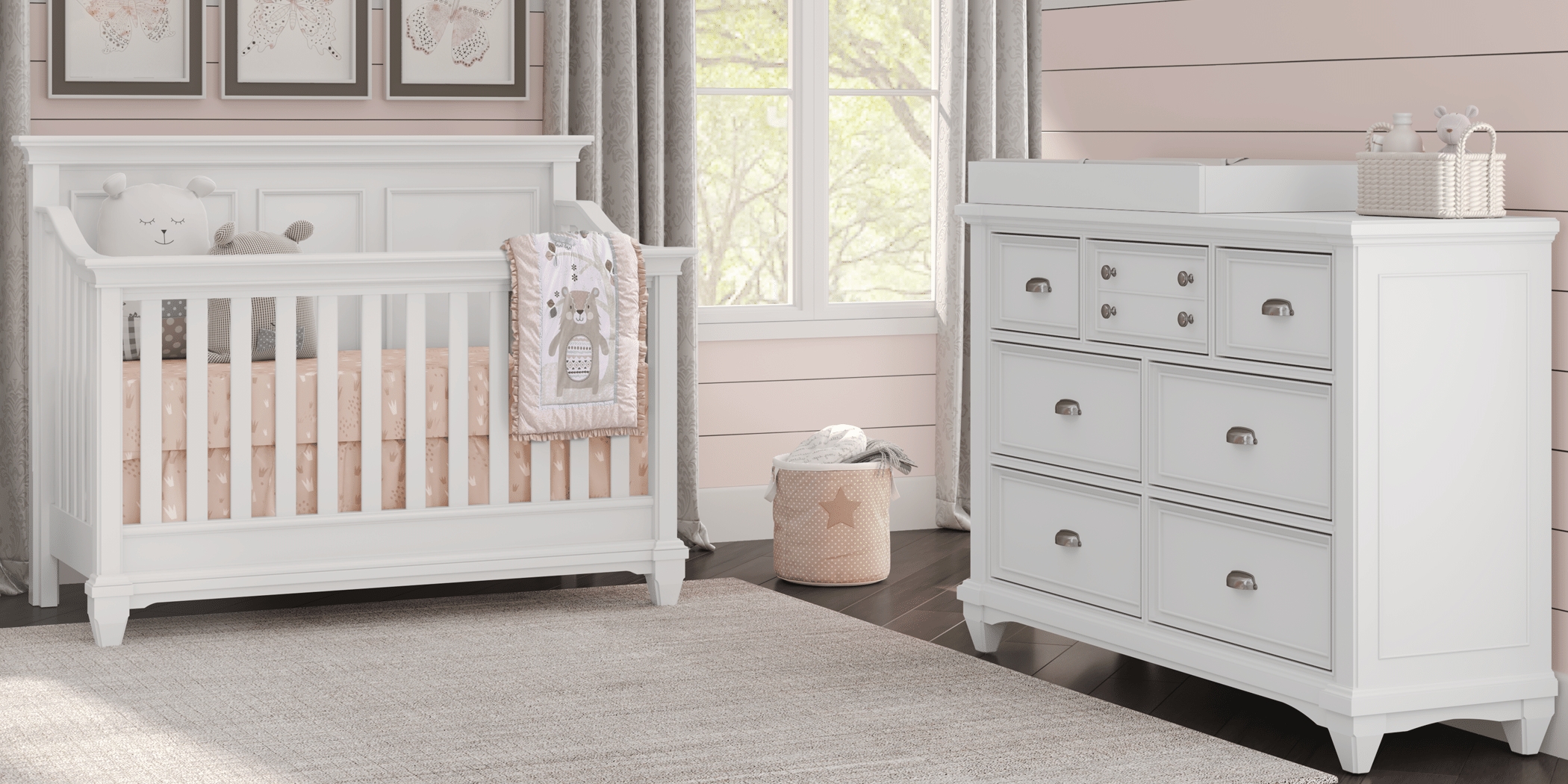 Hilton Head White Dresser with Changing Topper and Pad - Thumbnail - Image 3