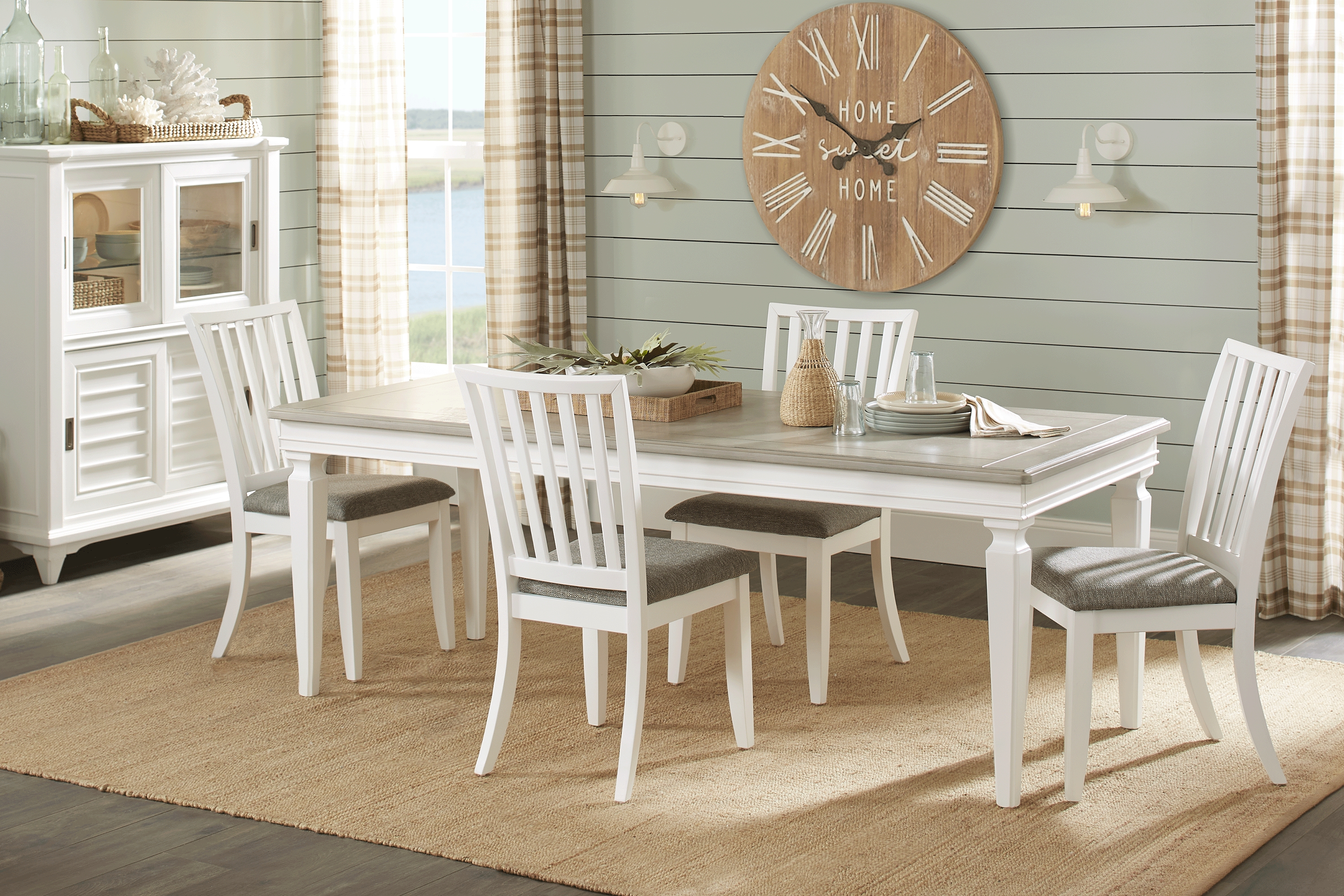 Hilton Head White 5 Pc Dining Room - Thumbnail - Image 1