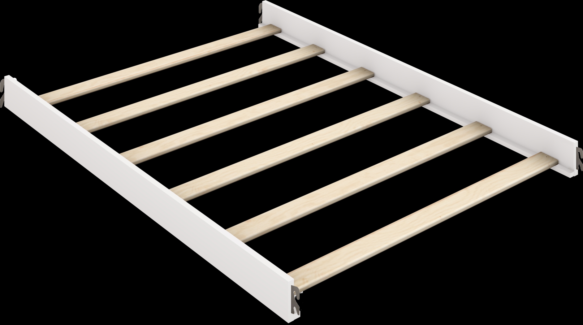 Hilton Head White 6 Pc Nursery with Toddler & Conversion Rails - Thumbnail - Image 9