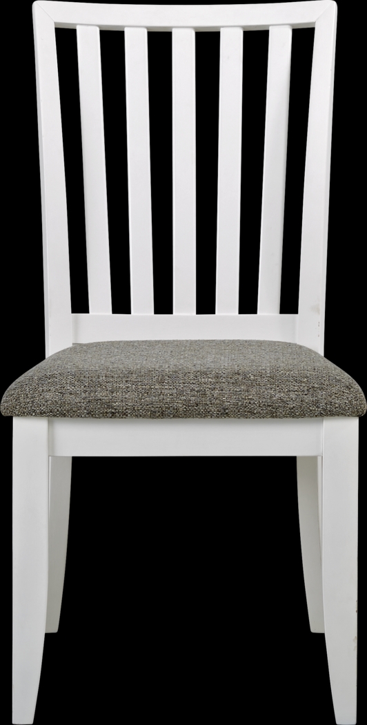 Hilton Head Graphite 5 Pc Trestle Dining Room with White Chairs - Thumbnail - Image 5