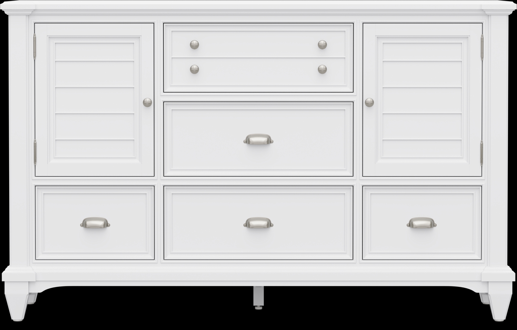 Hilton Head White 5 Pc King Panel Bedroom - Thumbnail - Image 6