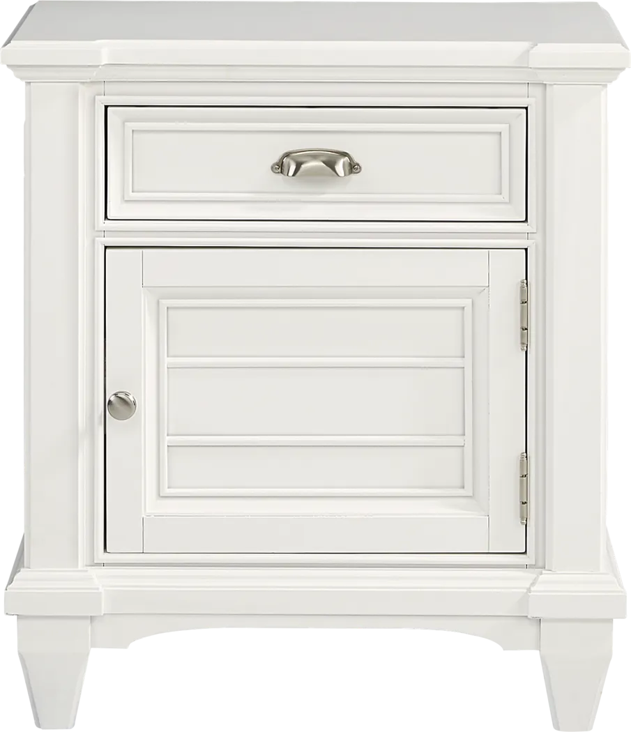 Hilton Head White Door Nightstand - Thumbnail - Image 1