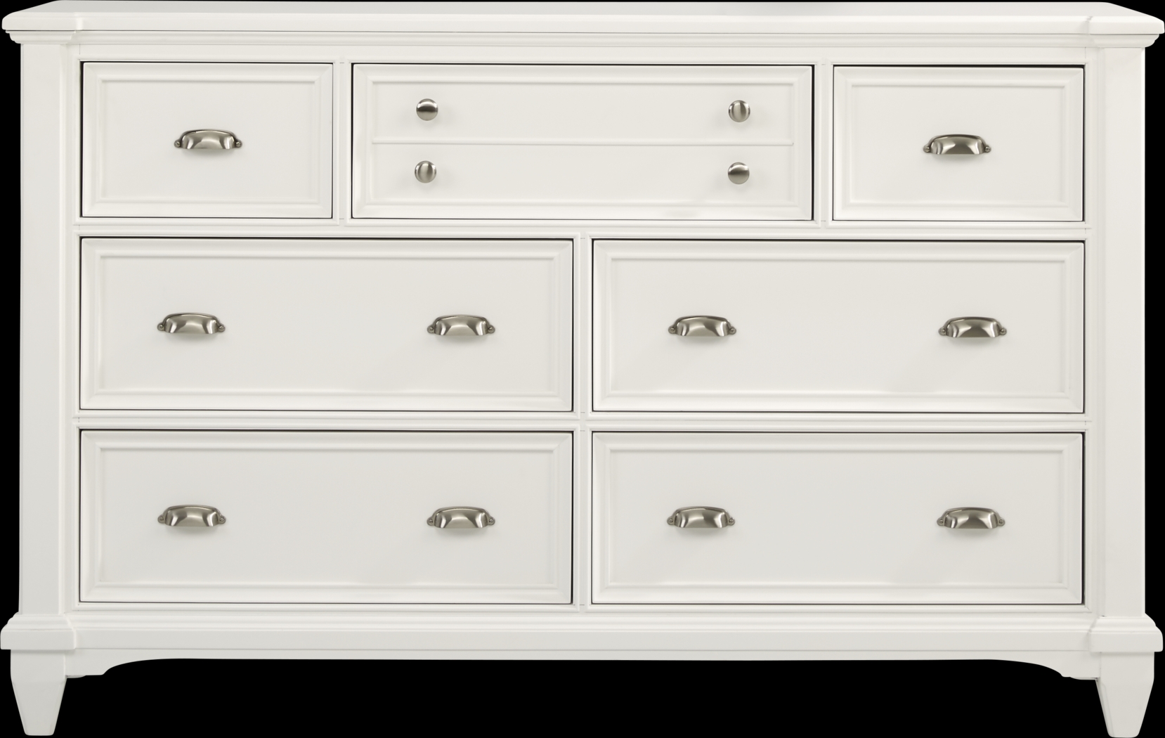 Hilton Head White 5 Pc King Panel Bedroom - Thumbnail - Image 7