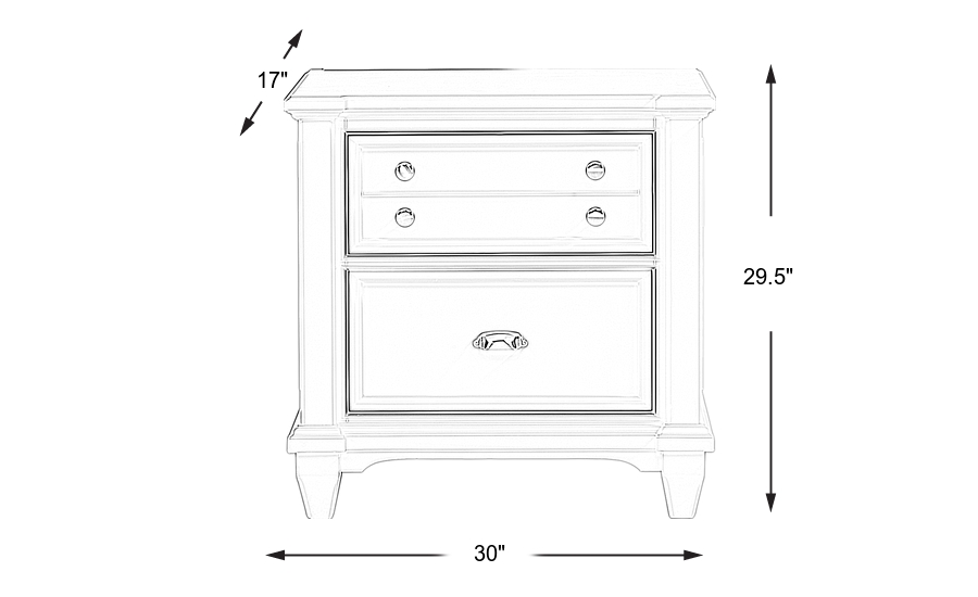 Dimension Image. Please refer to the Dimension Tab on this page for dimension details.