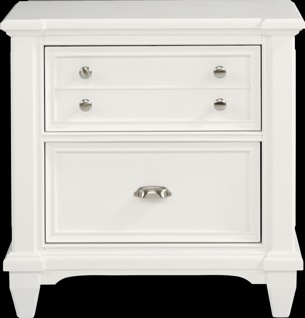 Hilton Head White 5 Pc Queen Panel Bedroom - Thumbnail - Image 8