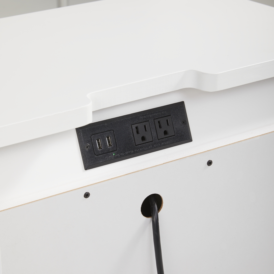 Hilton Head White Nightstand - Thumbnail - Image 2