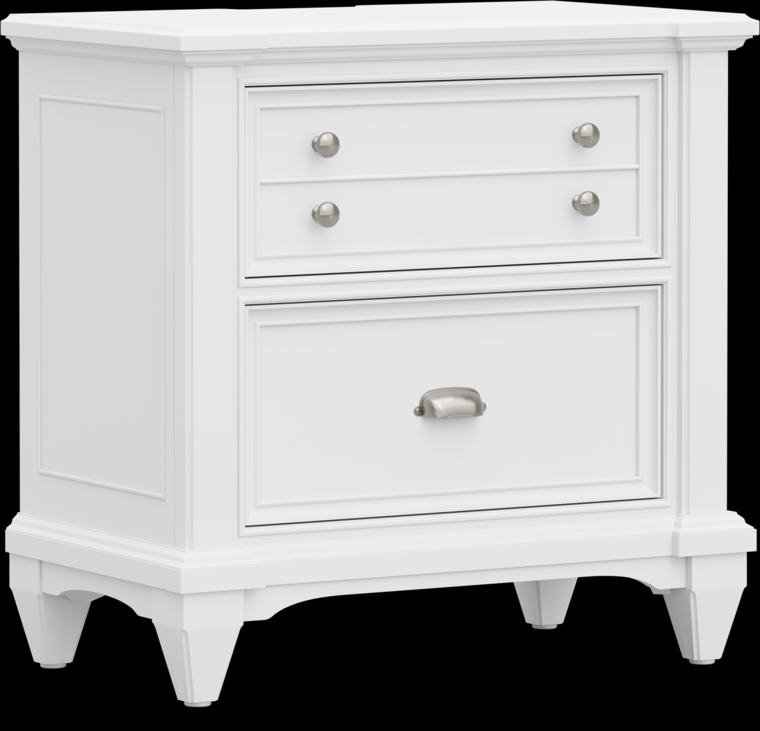 Hilton Head White 5 Pc Queen Panel Bedroom - Thumbnail - Image 8