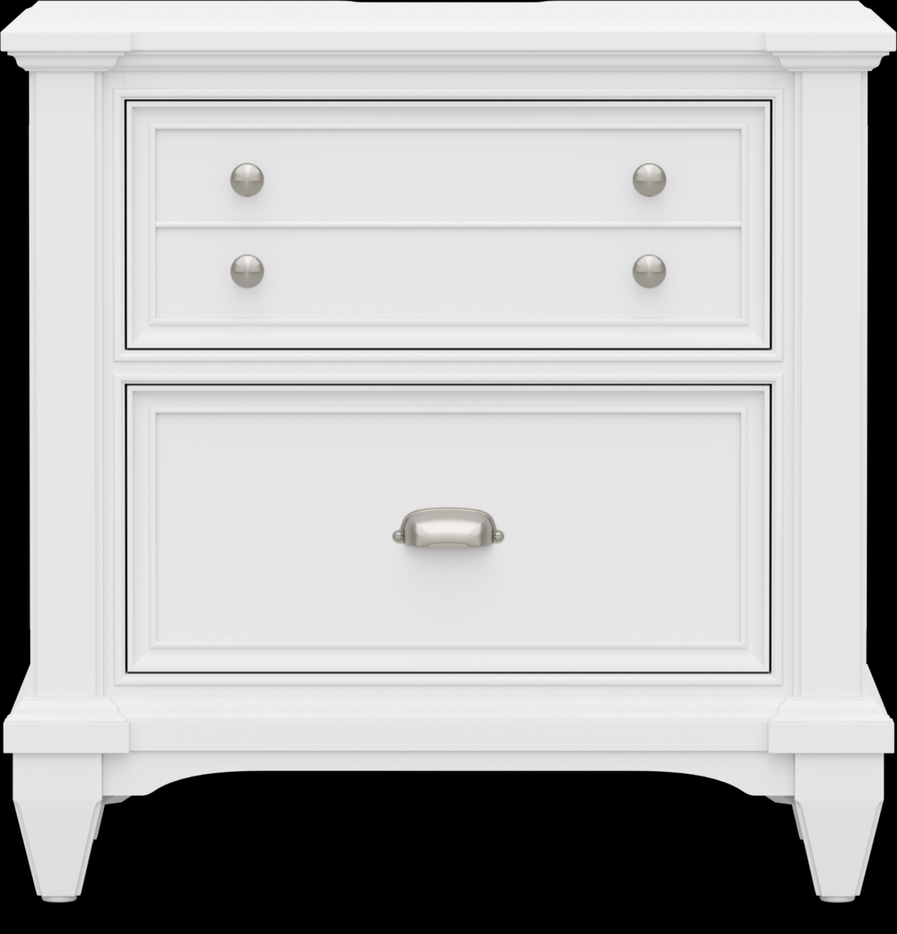 Hilton Head White 5 Pc Queen Panel Bedroom - Thumbnail - Image 7