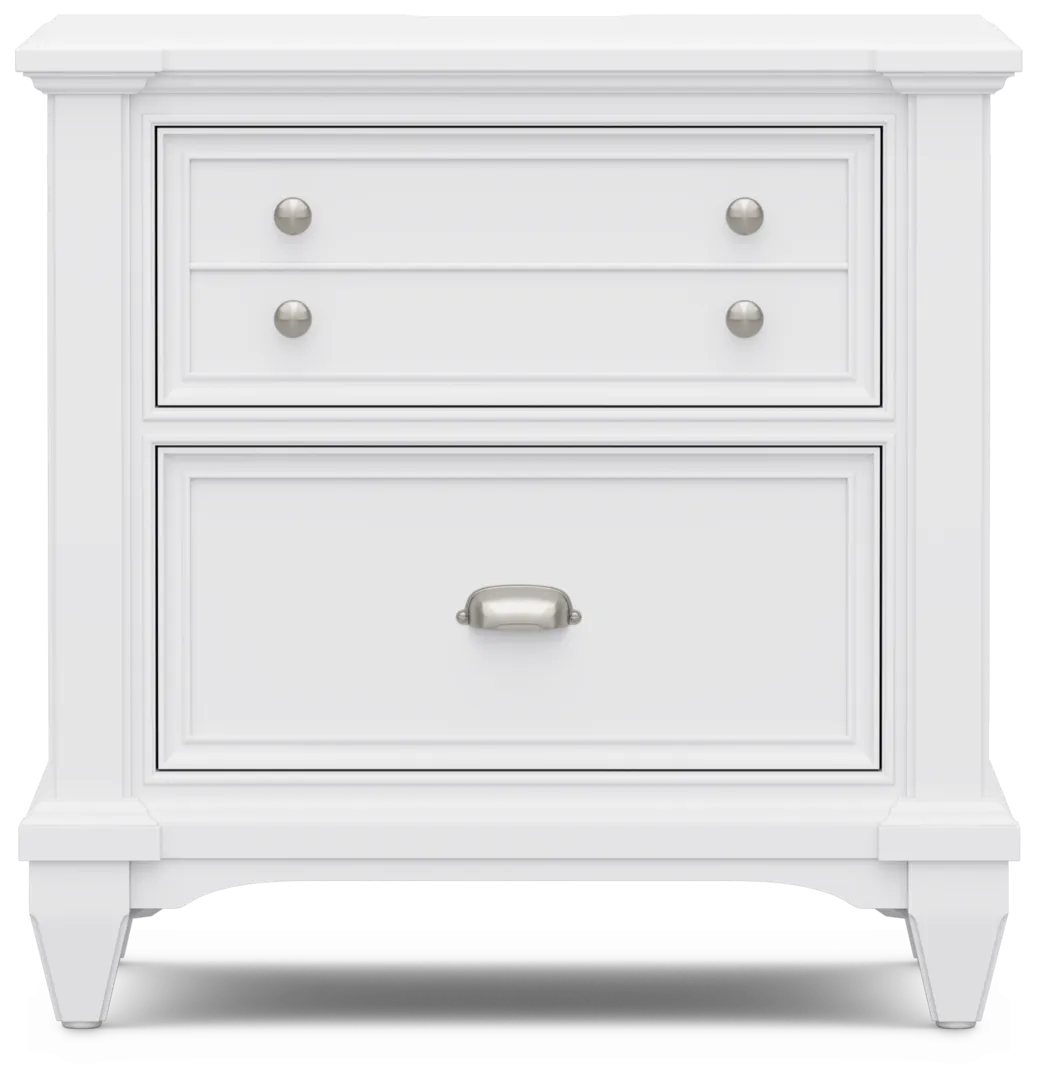 white nightstand