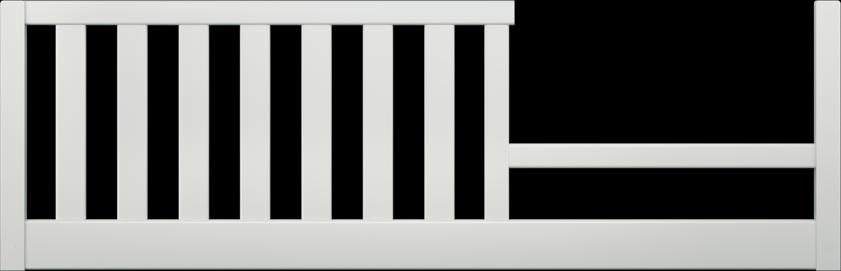 Hilton Head White 6 Pc Nursery with Toddler & Conversion Rails - Thumbnail - Image 10