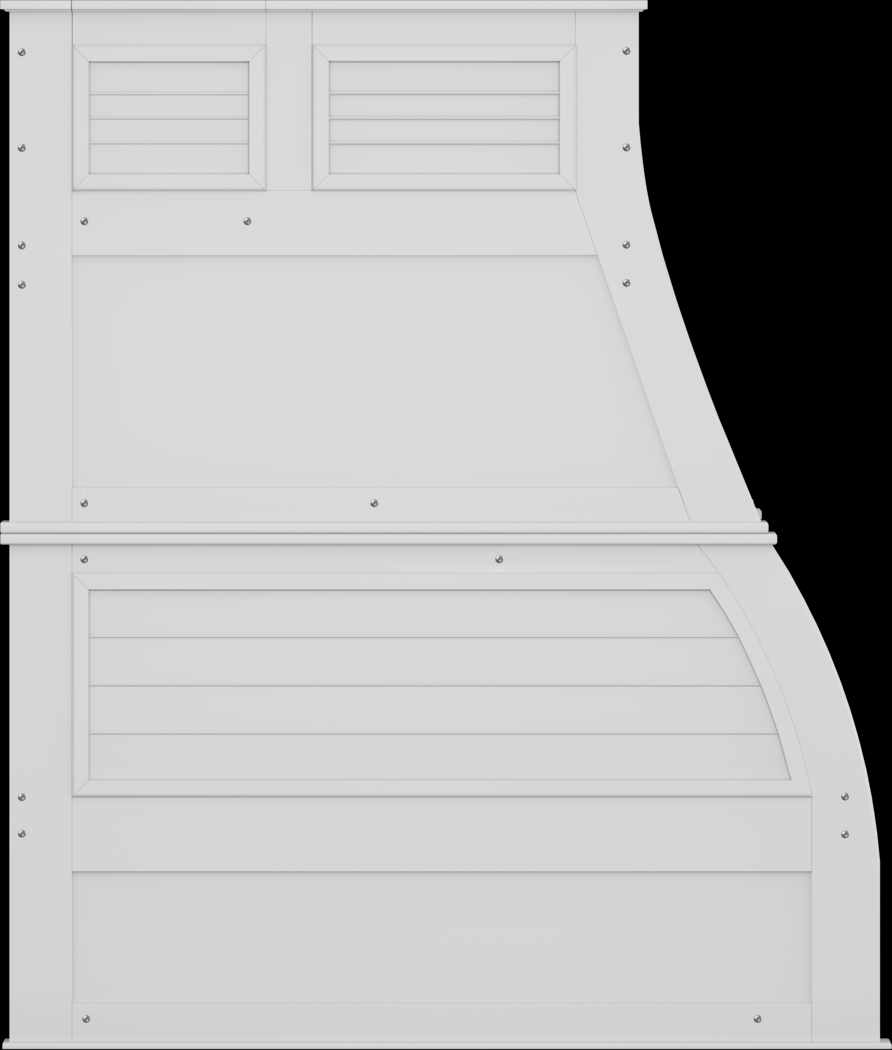 Hilton Head White Twin/Full Step Bunk - Thumbnail - Image 4