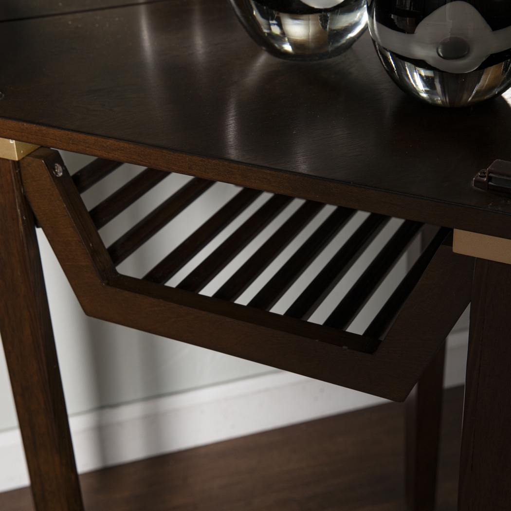 Hilwin Brown Bar Cabinet - Thumbnail - Image 5