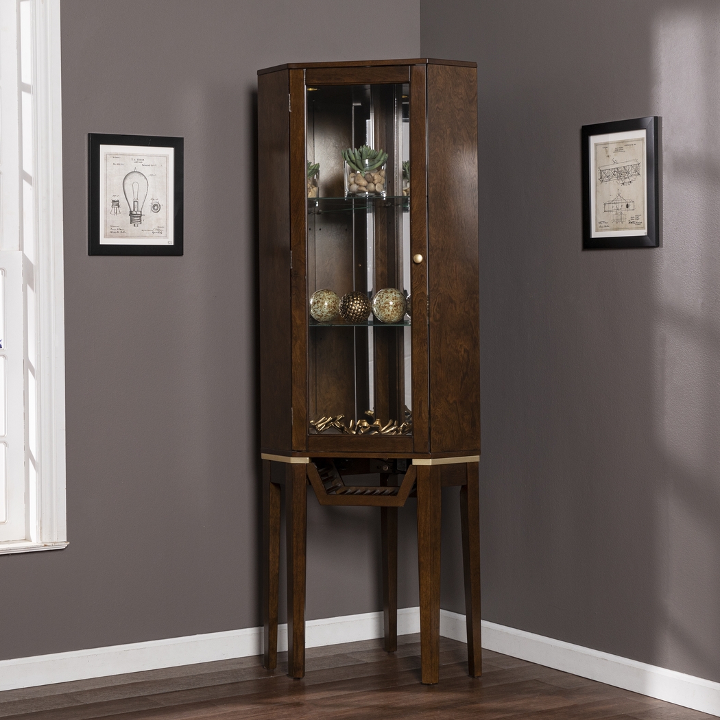Hilwin Brown Bar Cabinet - Thumbnail - Image 6