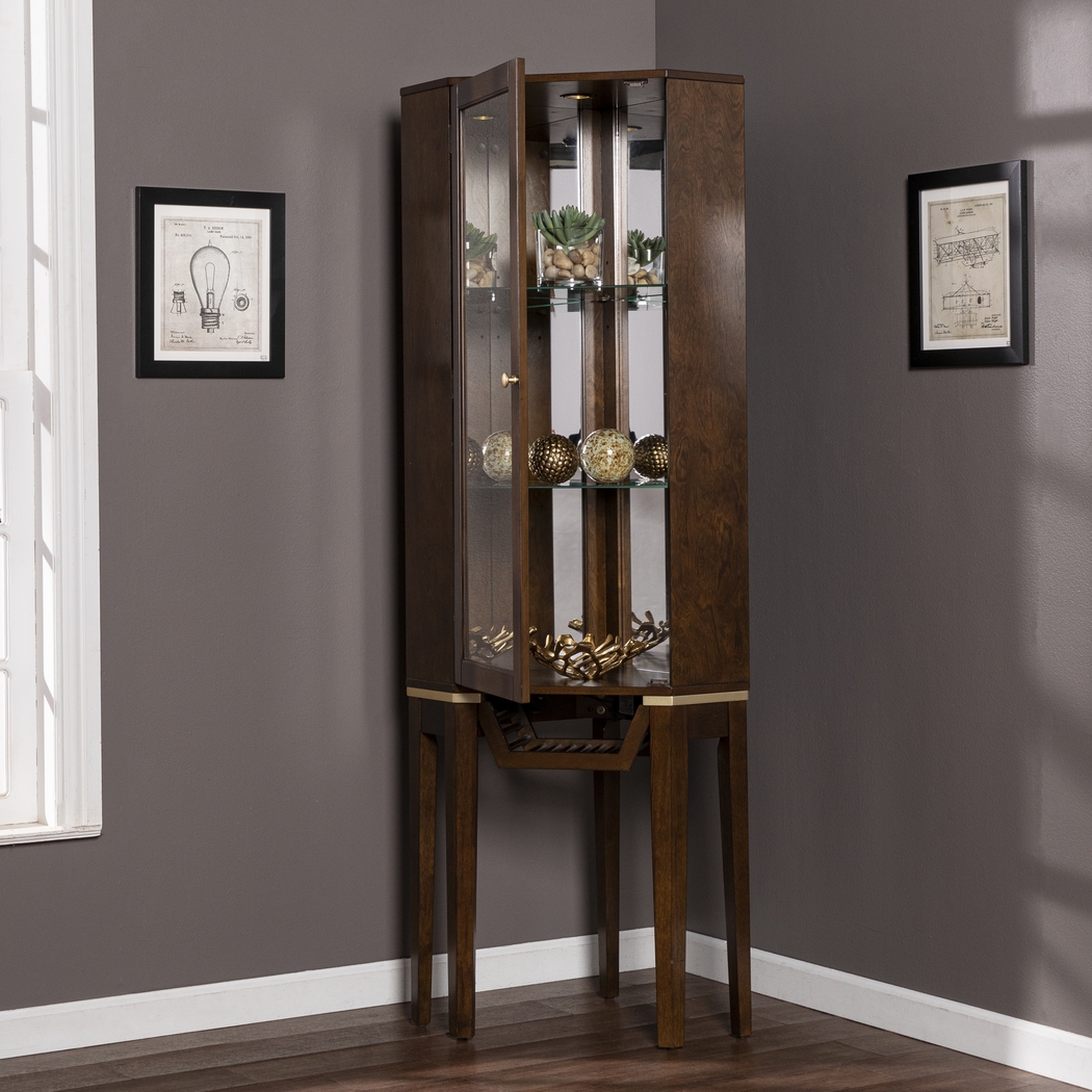 Hilwin Brown Bar Cabinet - Thumbnail - Image 7