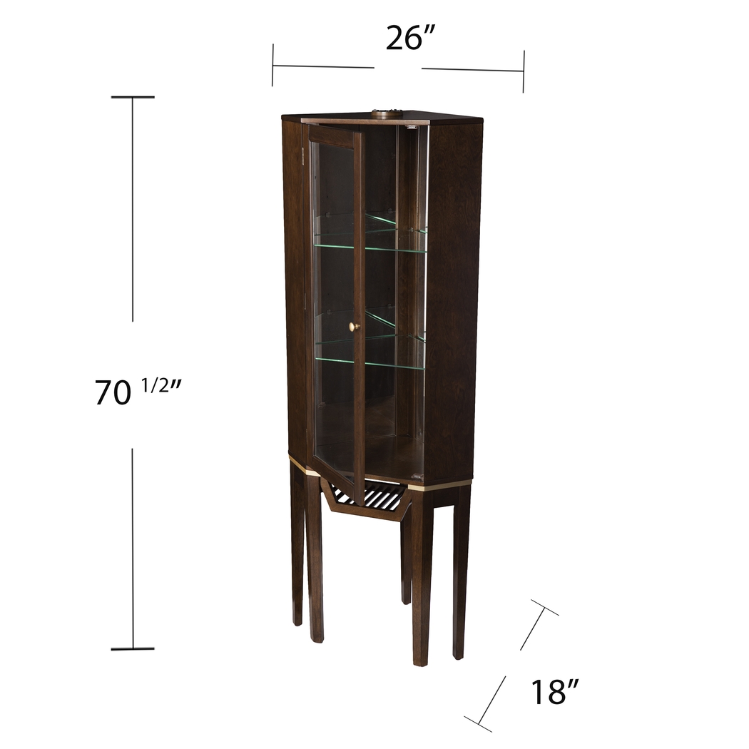 Hilwin Brown Bar Cabinet - Thumbnail - Image 8