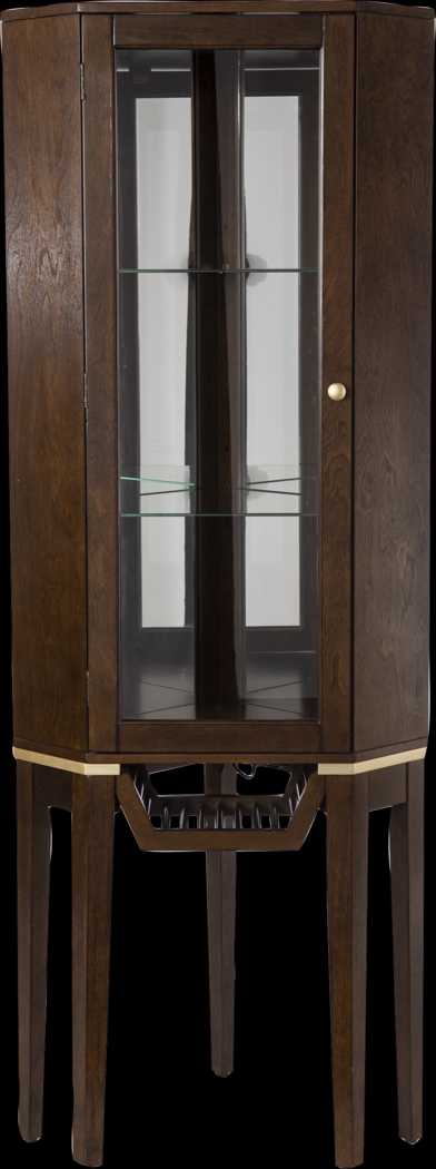 Hilwin Brown Bar Cabinet - Thumbnail - Image 1