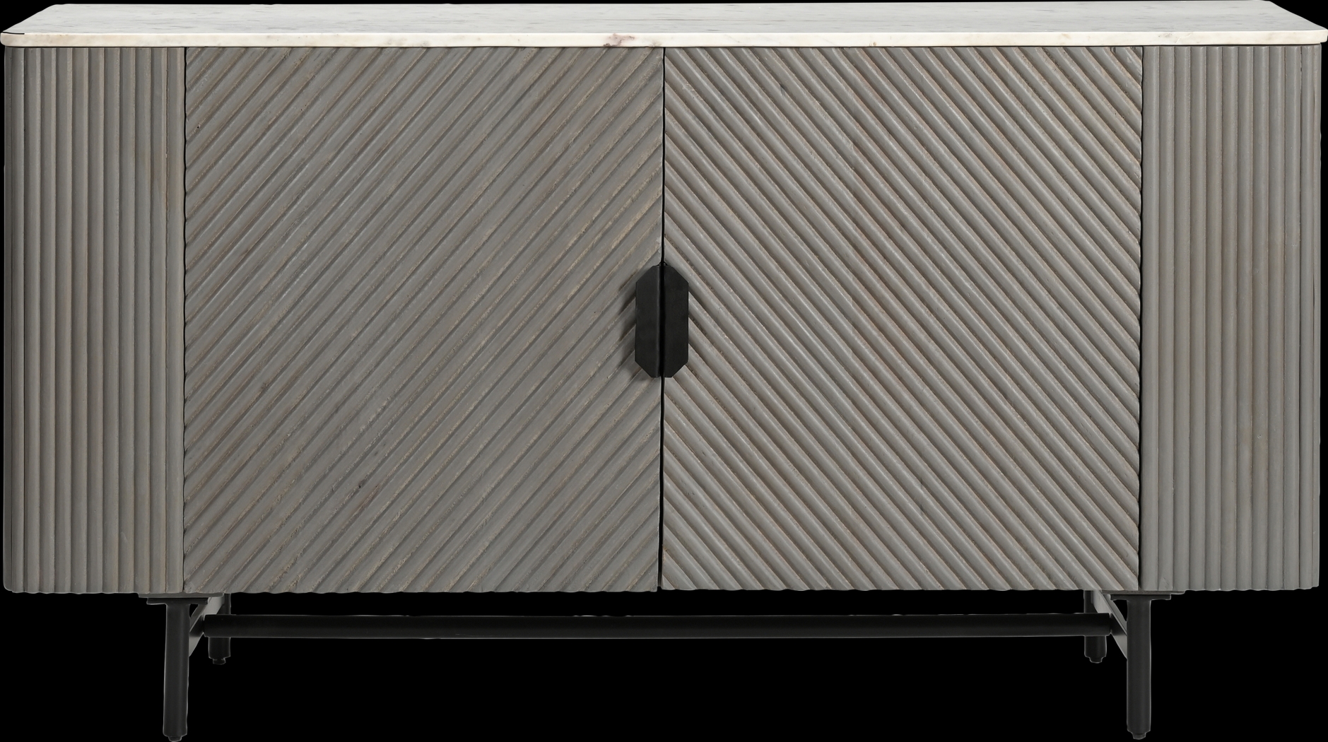 Hilyave Gray Credenza - Thumbnail - Image 4