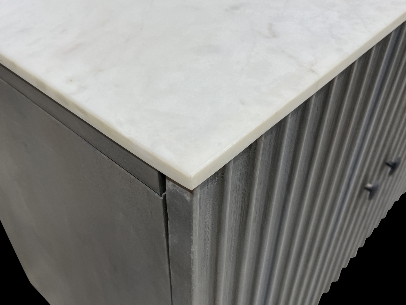 Hilyave Gray 4 Door Credenza - Thumbnail - Image 5