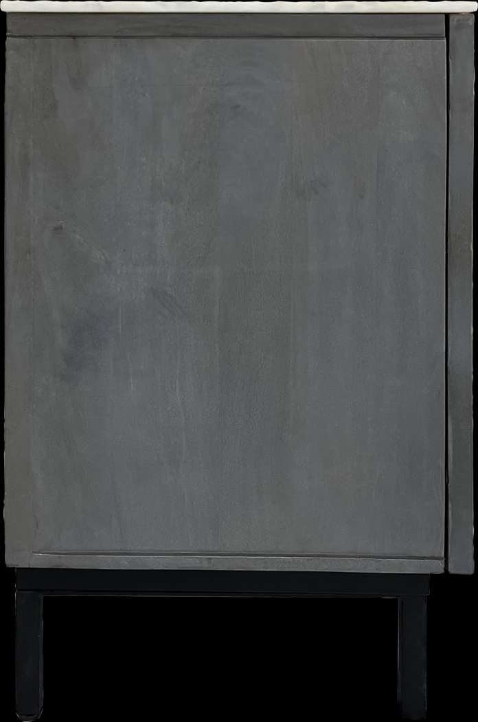 Hilyave Gray 4 Door Credenza - Thumbnail - Image 6