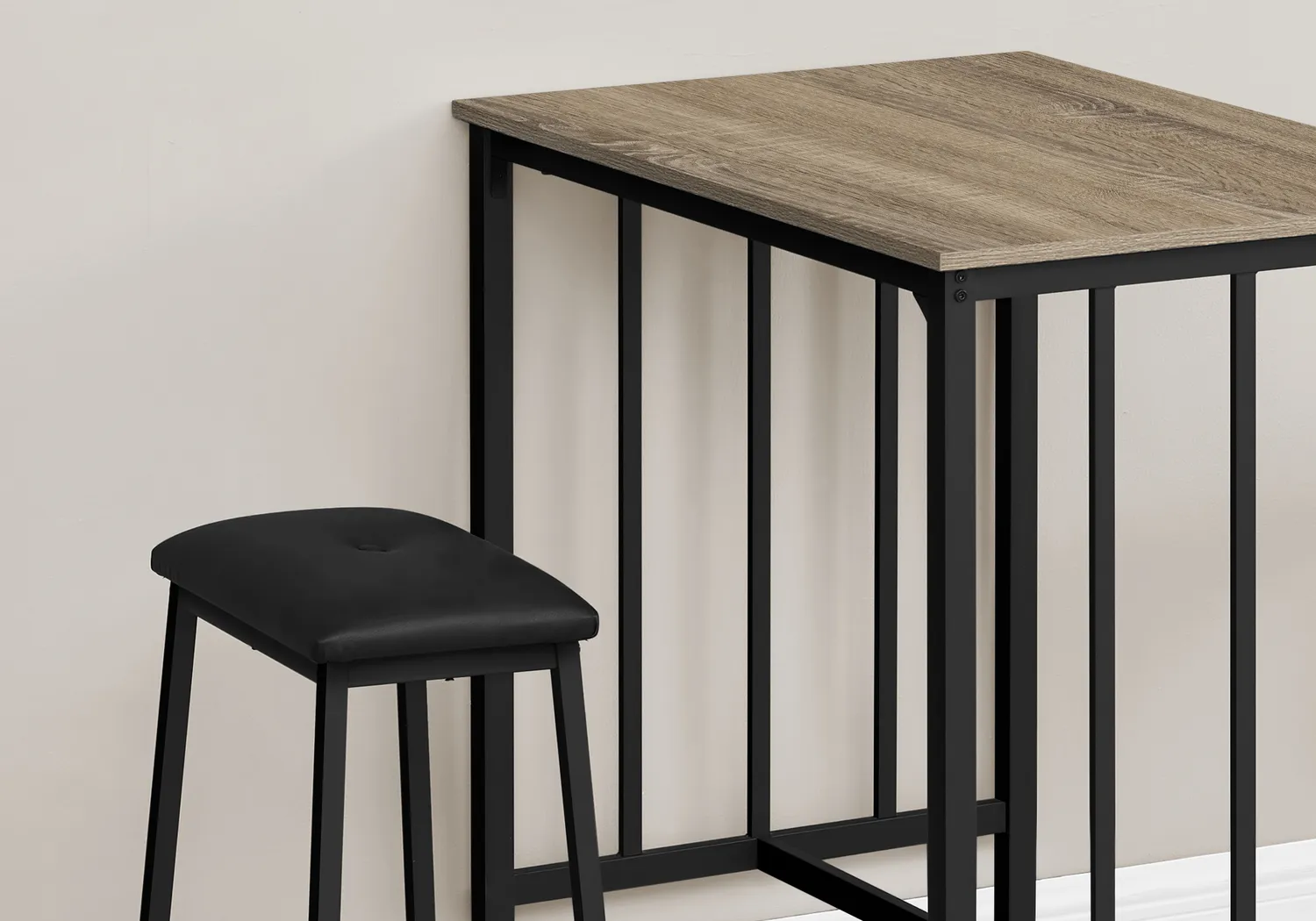 Himona Taupe 3 Pc Dining Set - Image 3