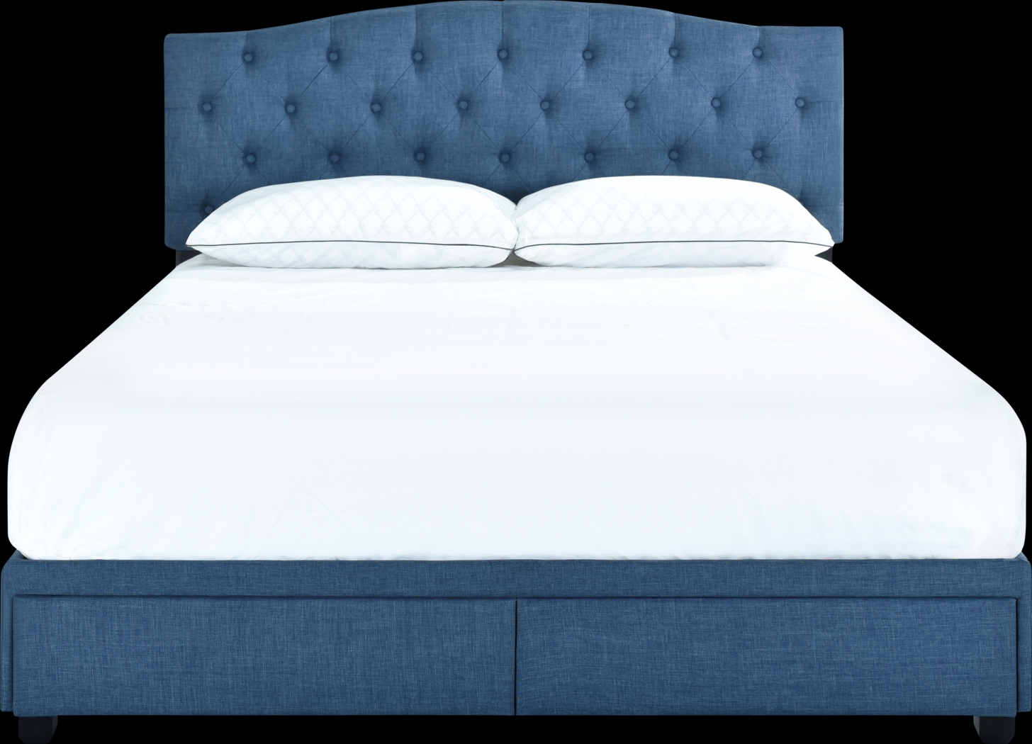 Hinesville Blue Queen Bed - Thumbnail - Image 2