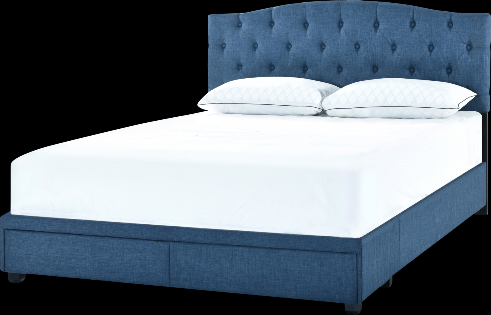 Hinesville Blue Queen Bed - Thumbnail - Image 3