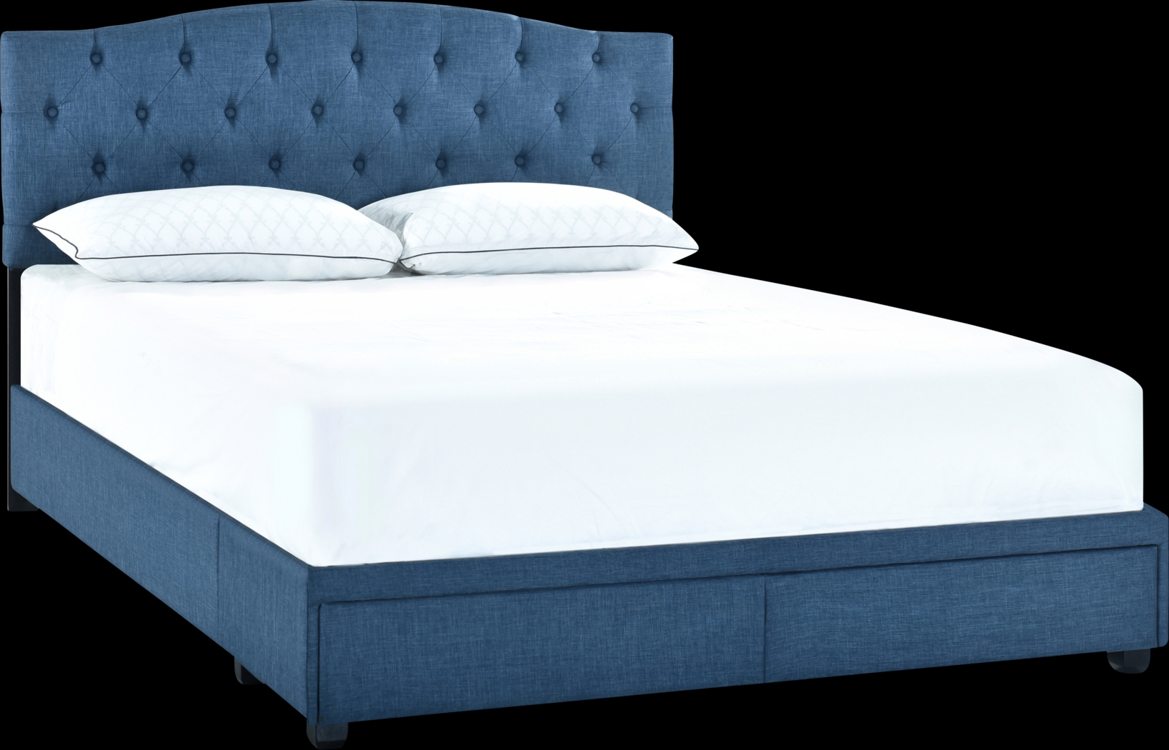 Hinesville Blue Queen Bed - Thumbnail - Image 1