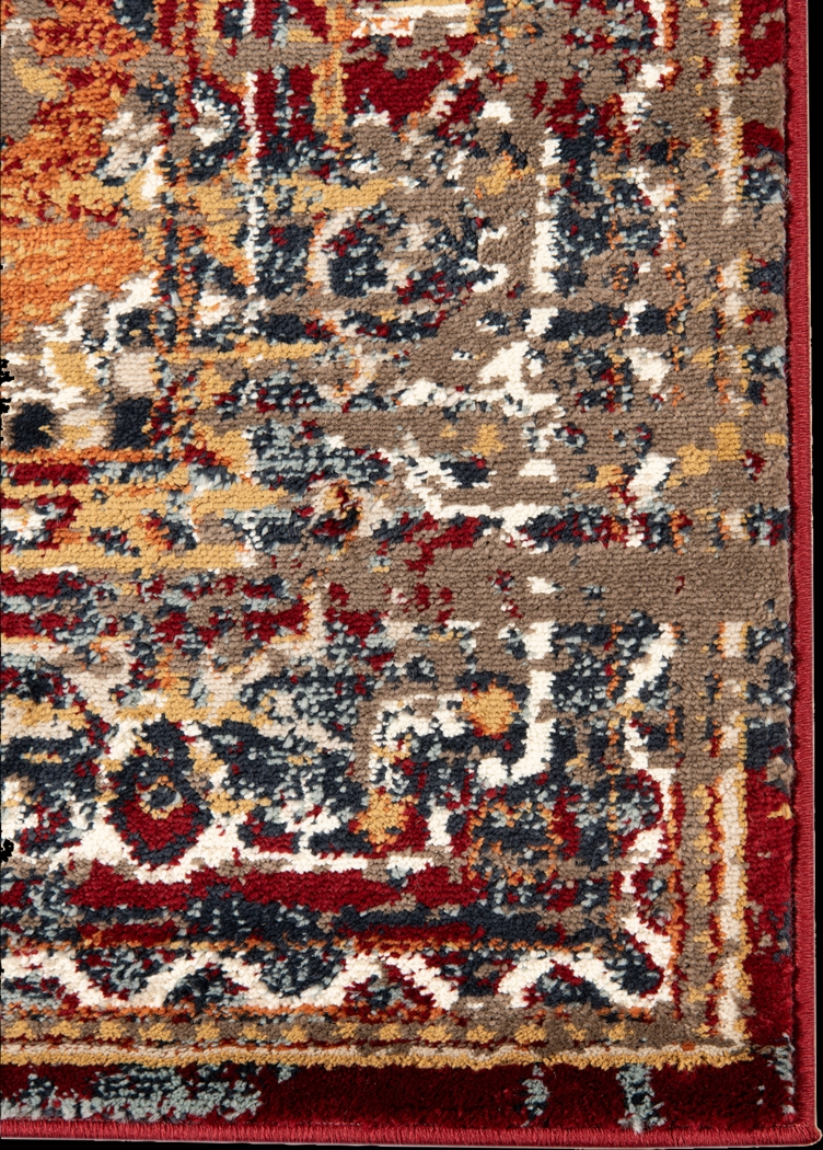 Hinher Red 5'1 x 7'6 Rug - Thumbnail - Image 4