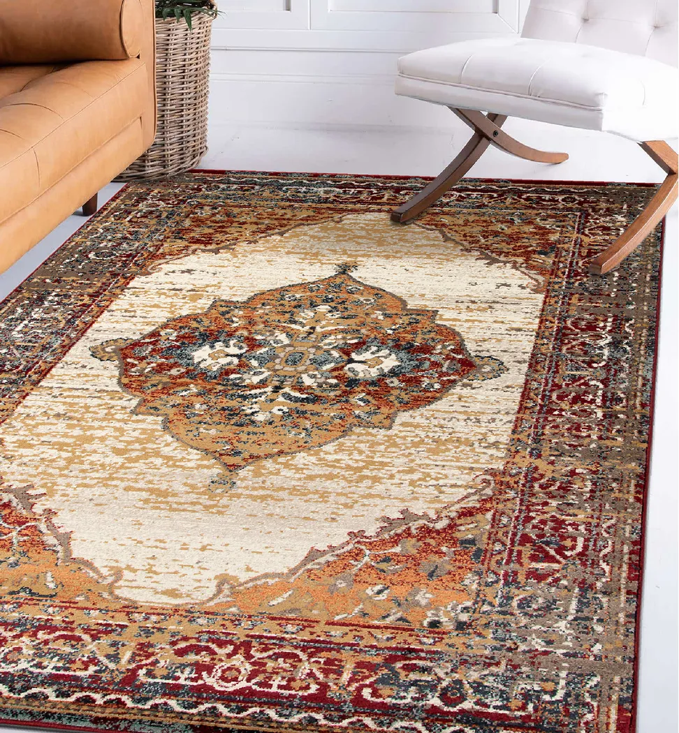 Hinher Red 7'7 x 9'9 Rug - Thumbnail - Image 2