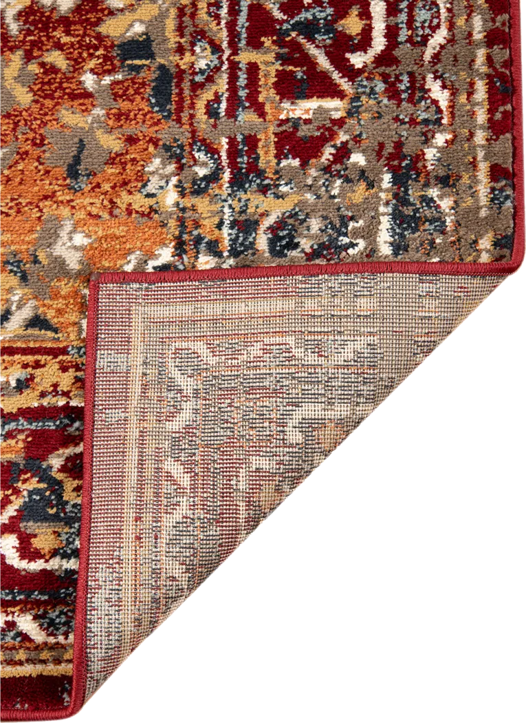 Hinher Red 7'7 x 9'9 Rug - Thumbnail - Image 3