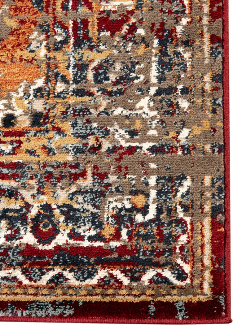 Hinher Red 7'7 x 9'9 Rug - Thumbnail - Image 4