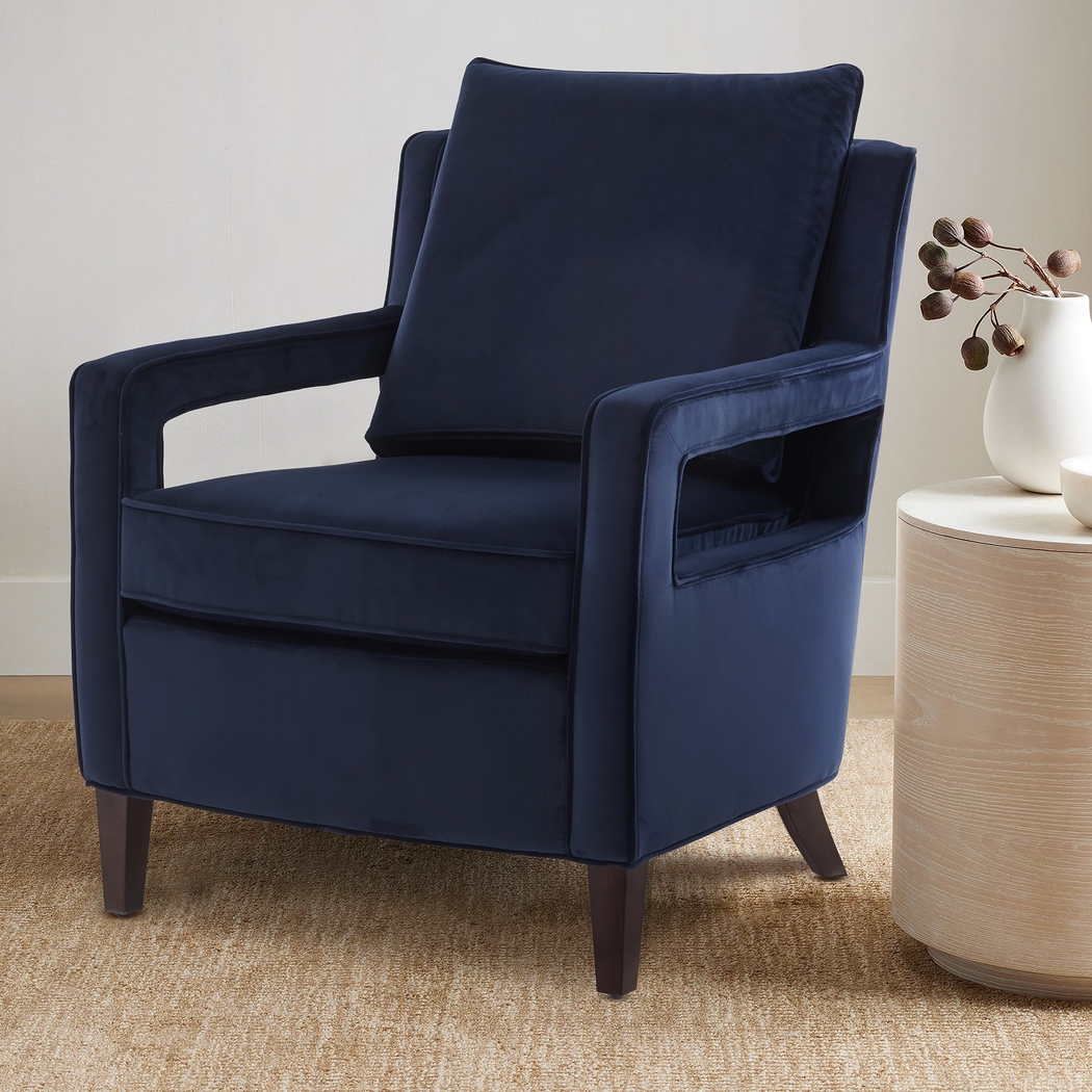 Hinkel Blue Accent Chair - Thumbnail - Image 2