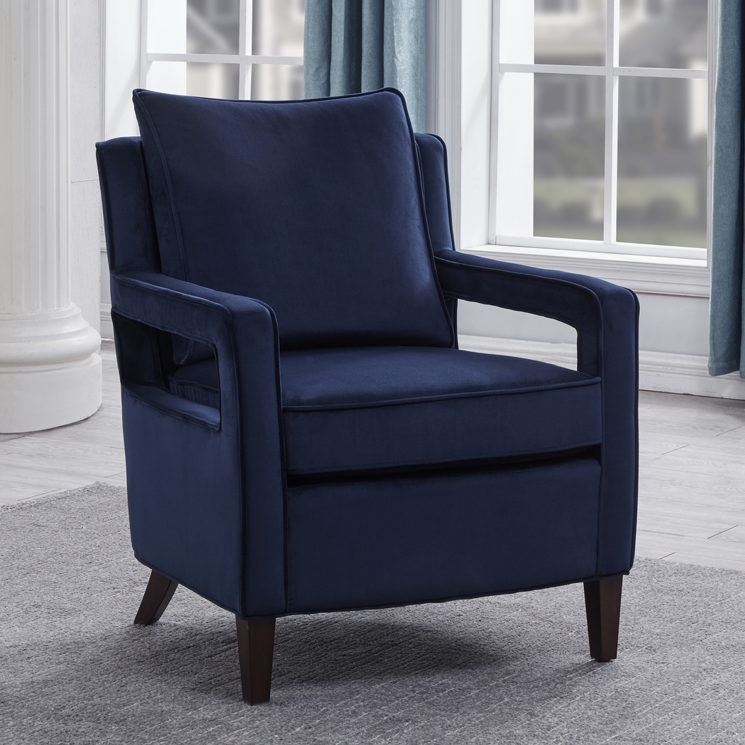 Hinkel Blue Accent Chair - Thumbnail - Image 3
