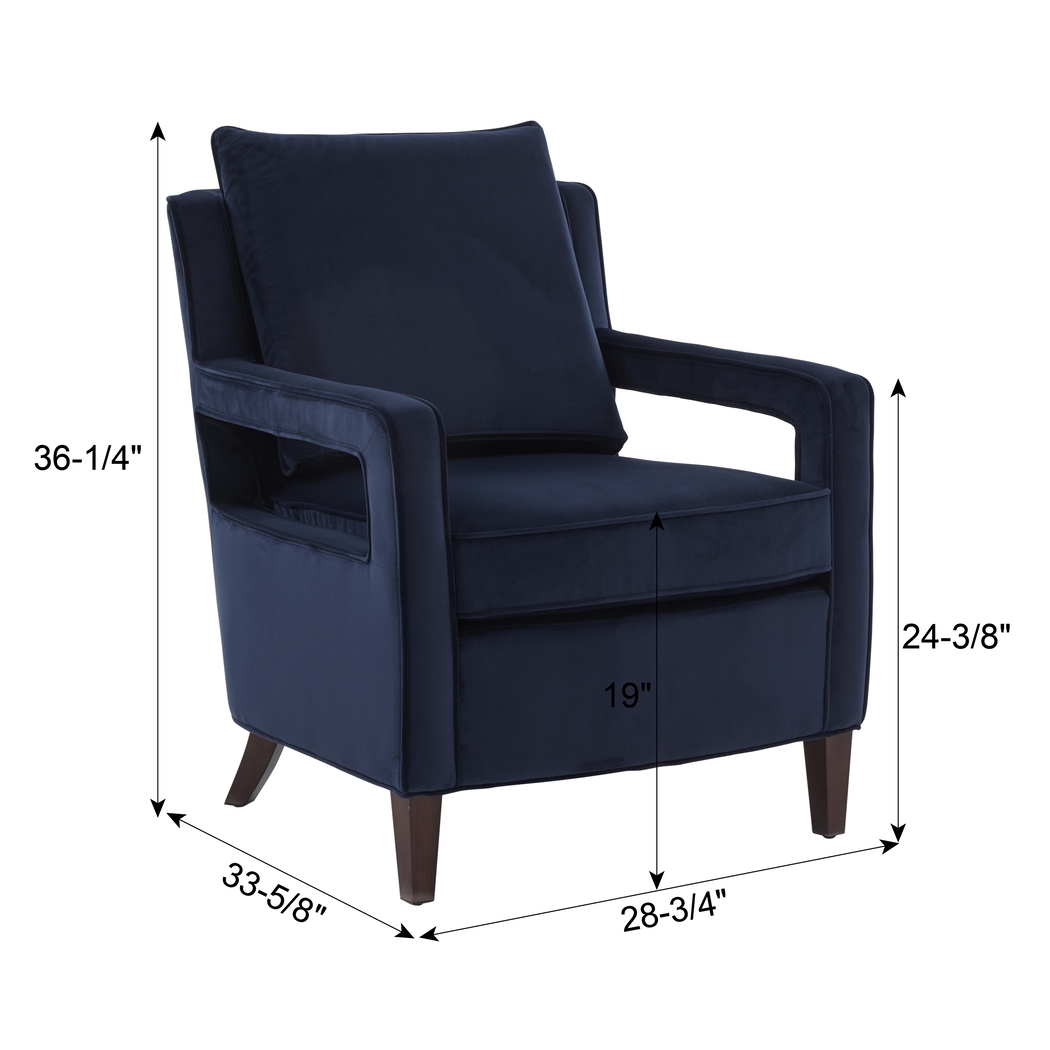 Hinkel Blue Accent Chair - Thumbnail - Image 13