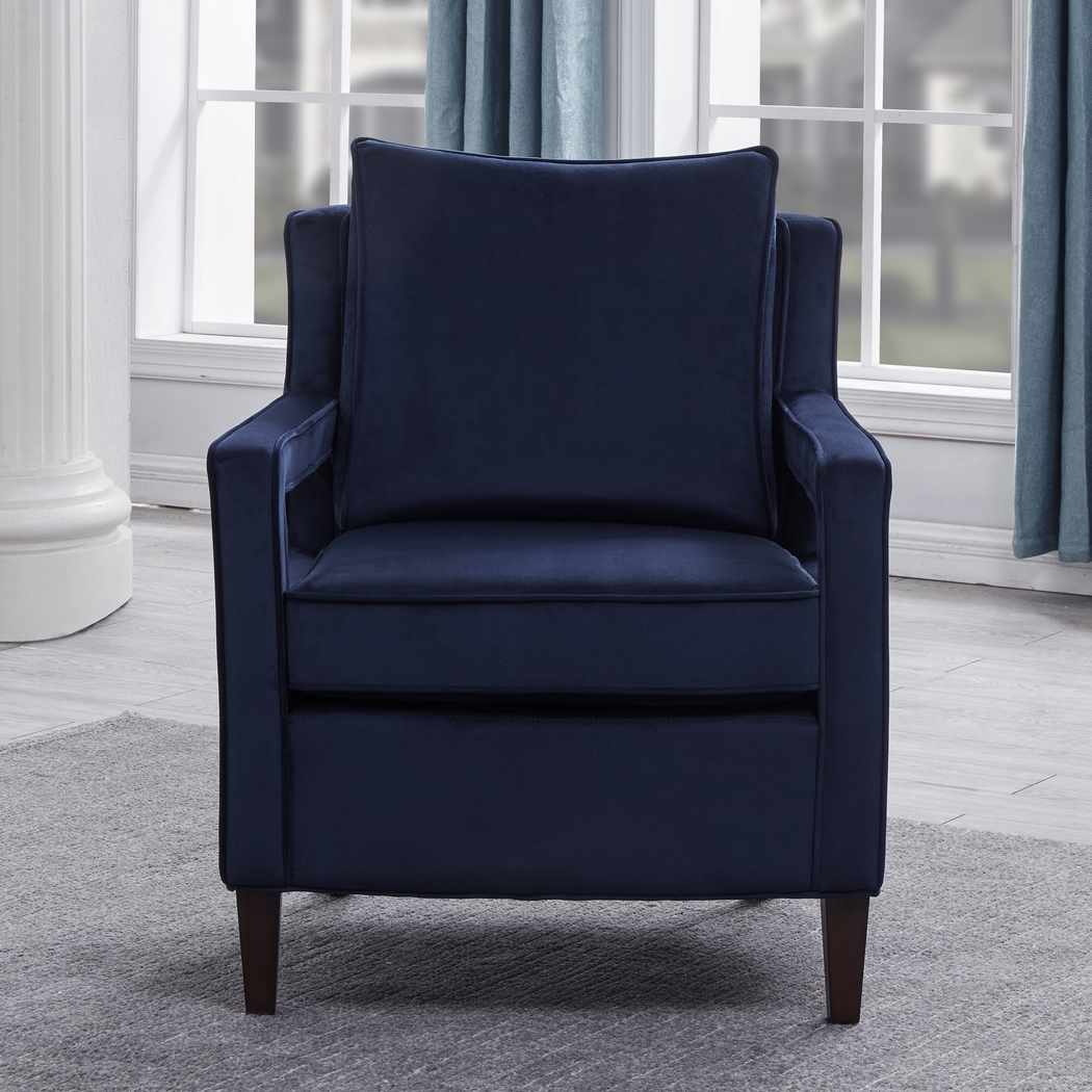 Hinkel Blue Accent Chair - Thumbnail - Image 4
