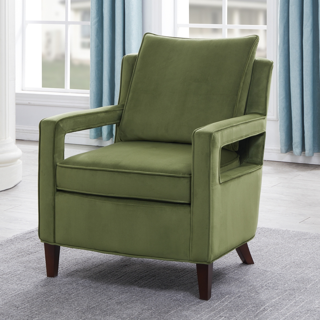 Hinkel Green Accent Chair - Thumbnail - Image 2