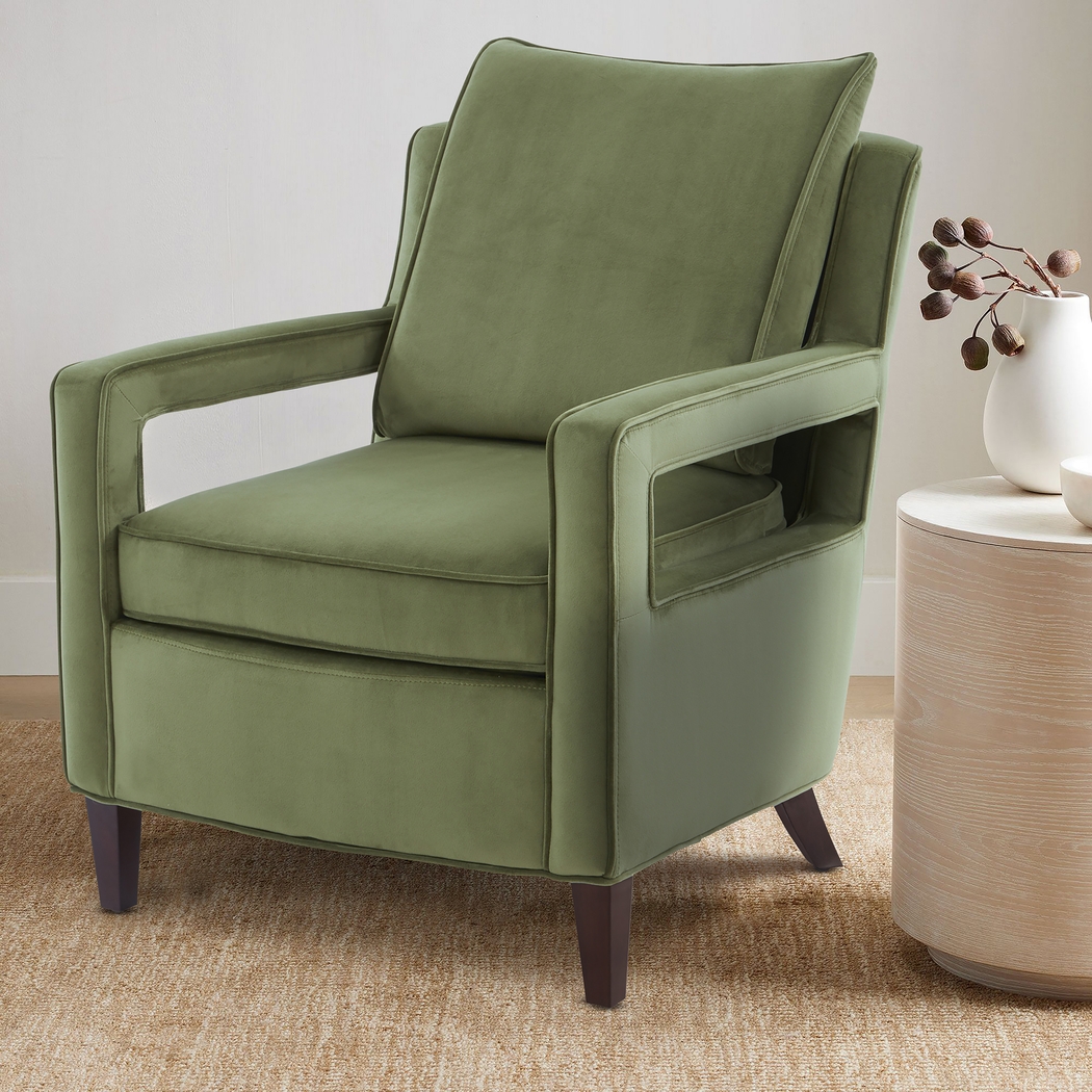 Hinkel Green Accent Chair - Thumbnail - Image 3