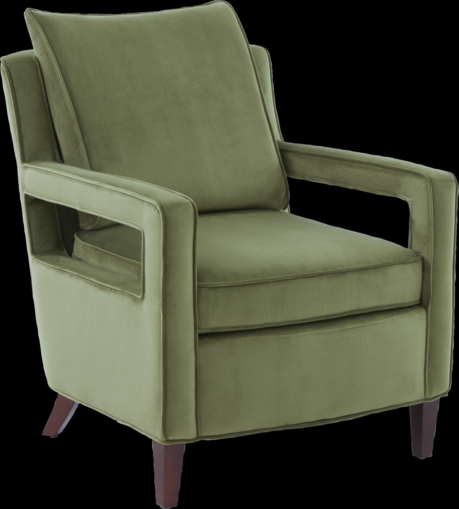 Hinkel Green Accent Chair - Thumbnail - Image 1