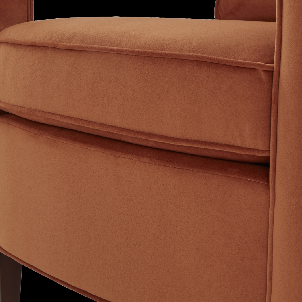 Hinkel Orange Accent Chair - Thumbnail - Image 6