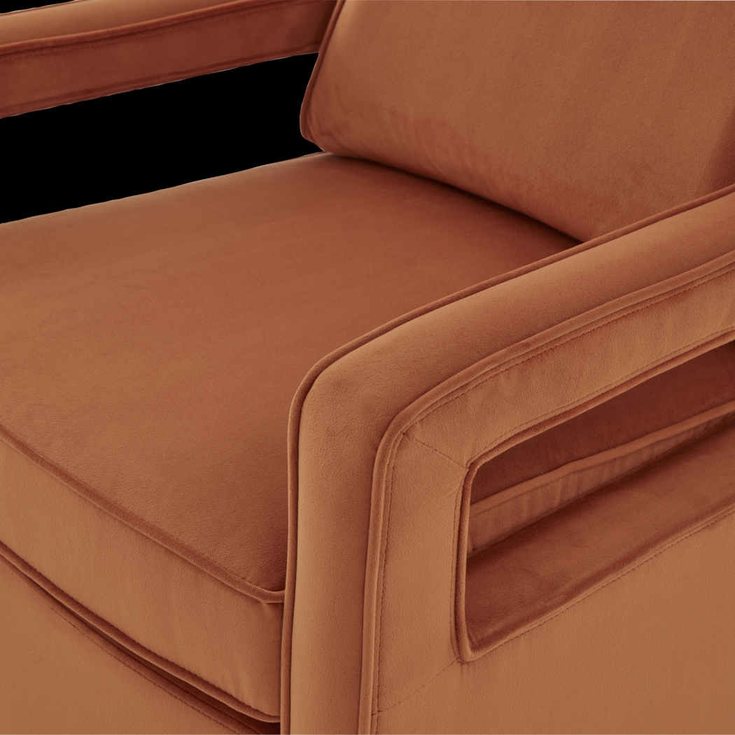 Hinkel Orange Accent Chair - Thumbnail - Image 8