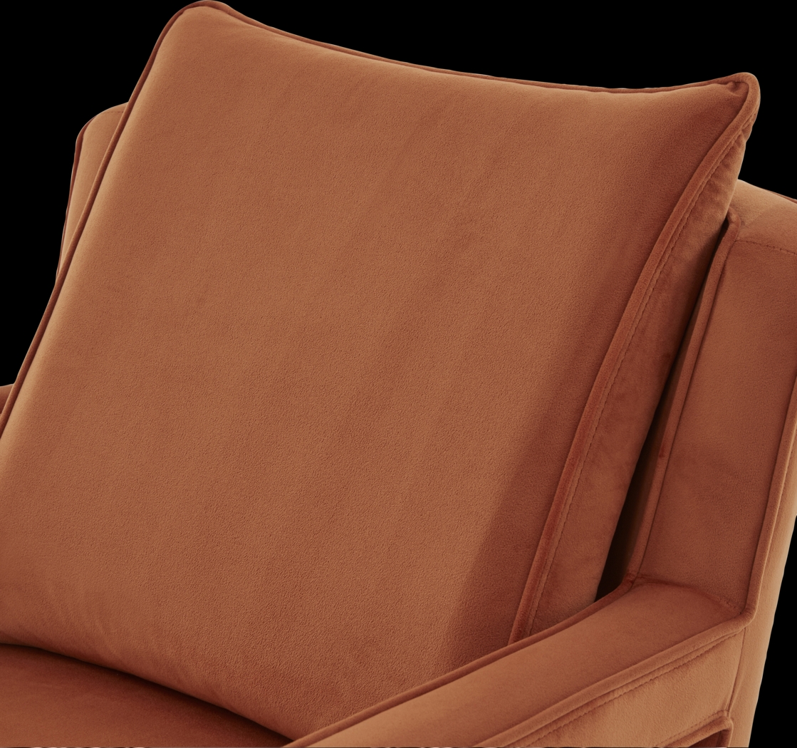 Hinkel Orange Accent Chair - Thumbnail - Image 9