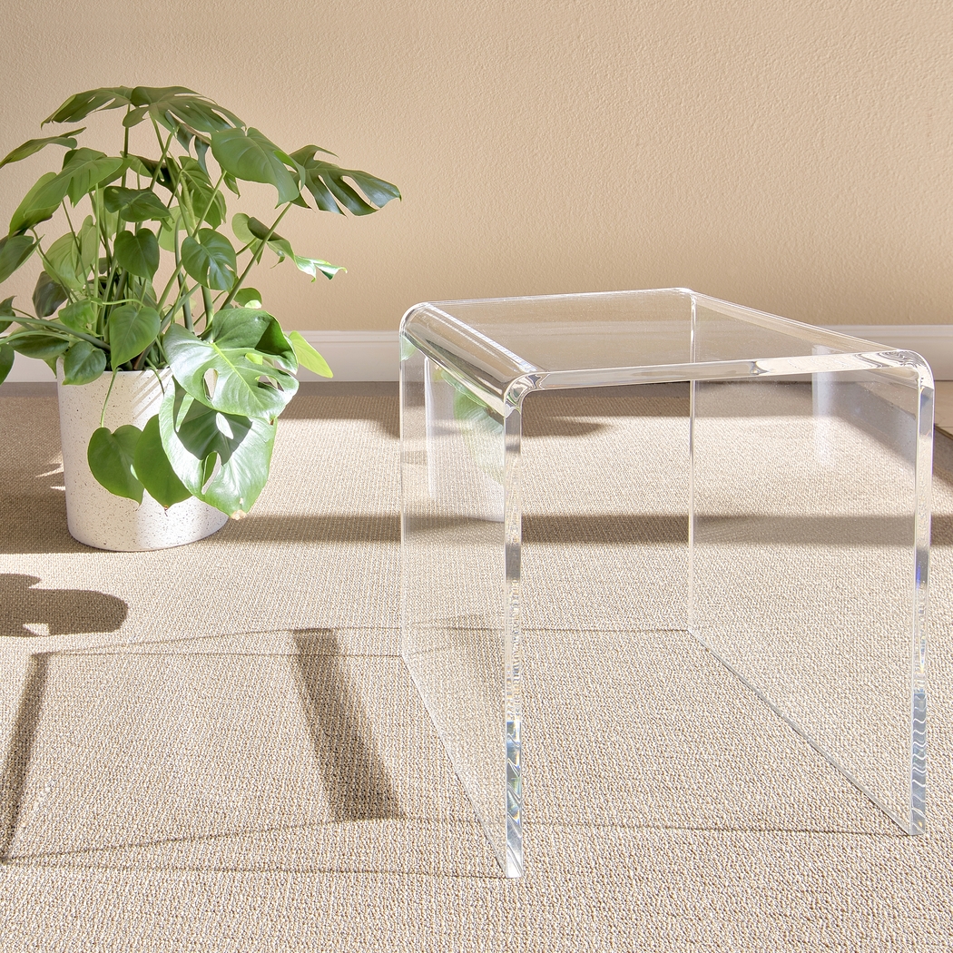 Hisega Clear End Table - Thumbnail - Image 2