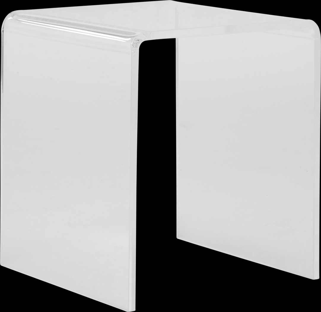 Hisega Clear End Table - Thumbnail - Image 1