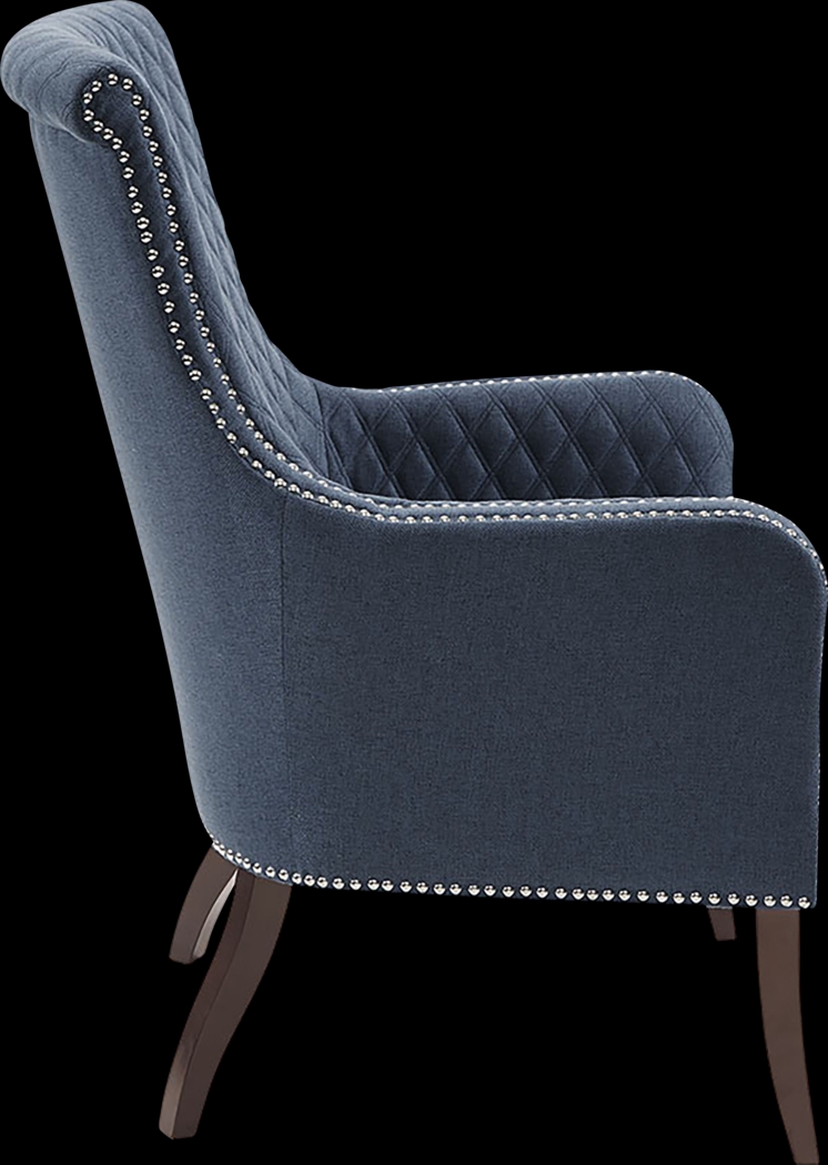 Hisey Blue Accent Chair - Thumbnail - Image 6