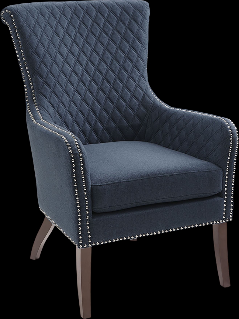 Hisey Blue Accent Chair - Thumbnail - Image 1