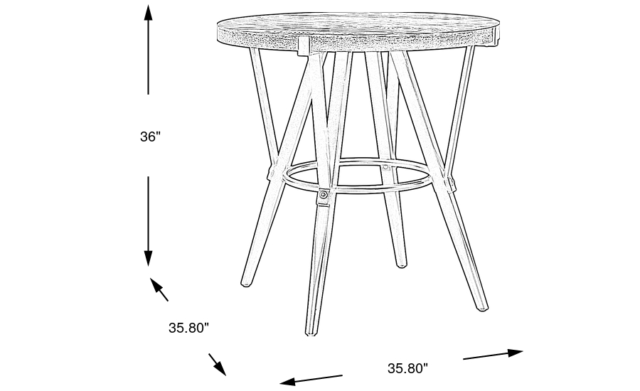 Dimension Image. Please refer to the Dimension Tab on this page for dimension details.