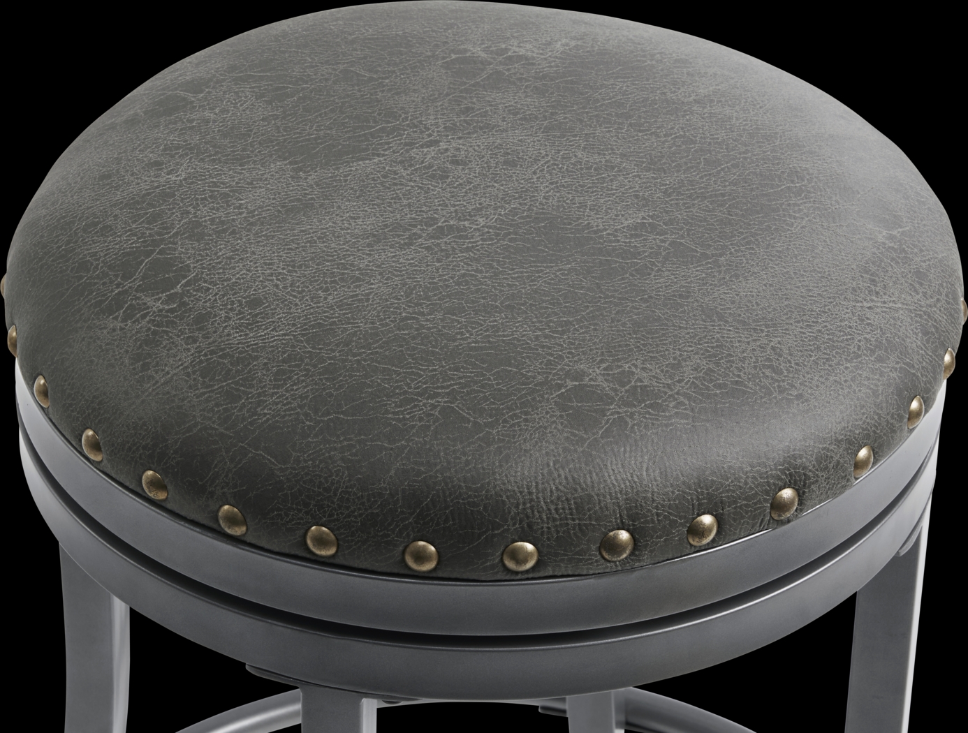 Hitchens Gray Swivel Bar Stool - Thumbnail - Image 3