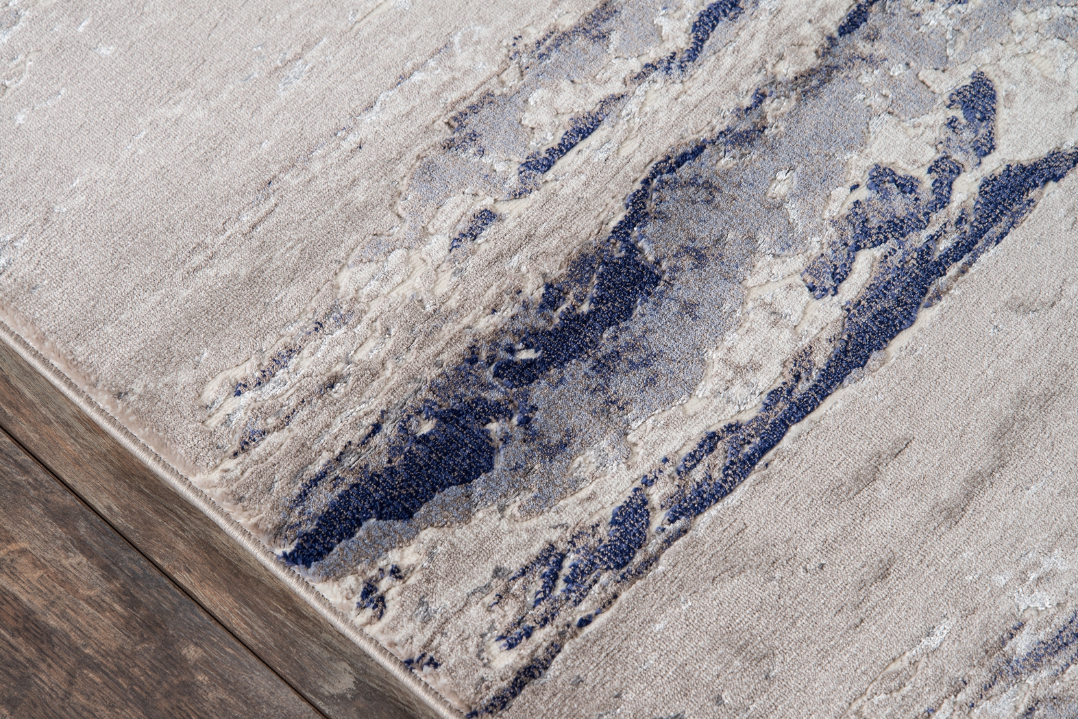 Hobard Blue 5' x 7'6 Rug - Thumbnail - Image 3