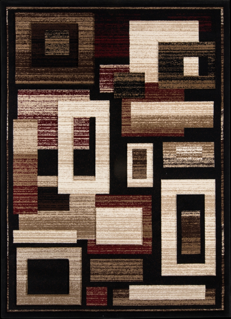 Hobert Black 7'8 x 10'2 Rug - Thumbnail - Image 1
